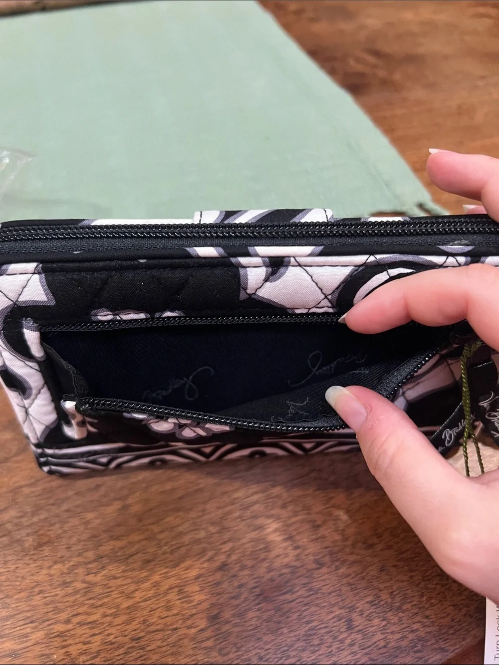 NWT Vera Bradley Turnlock Wallet in Retired Night & Day Pattern